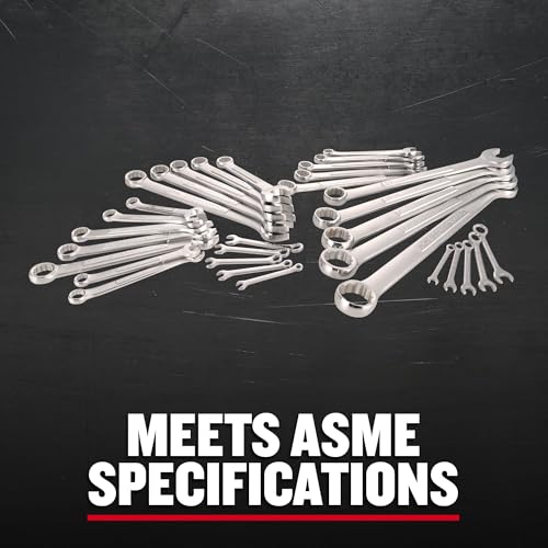Craftsman 32-Piece SAE/Metric Wrench Set - Full Polish Chrome, Quick Engagement, Corrosion Resistant