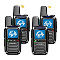 4 Pack Cellular Walkie Talkies with SIM Card Unlimited Range 4G LTE POC Radios