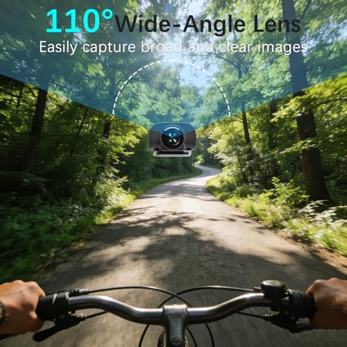 Fanisic Black Clip-on Body Camera 2.7K HD Wide-Angle Wearable Vlogging Camera