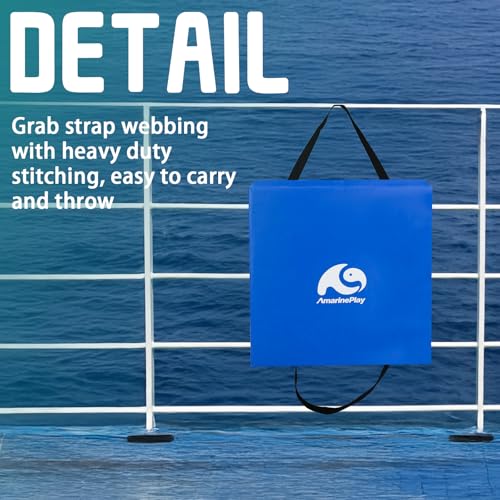 Blue 2-Pack Boat Throwable Flotation Cushion Emergency Marine Foam Safety Device