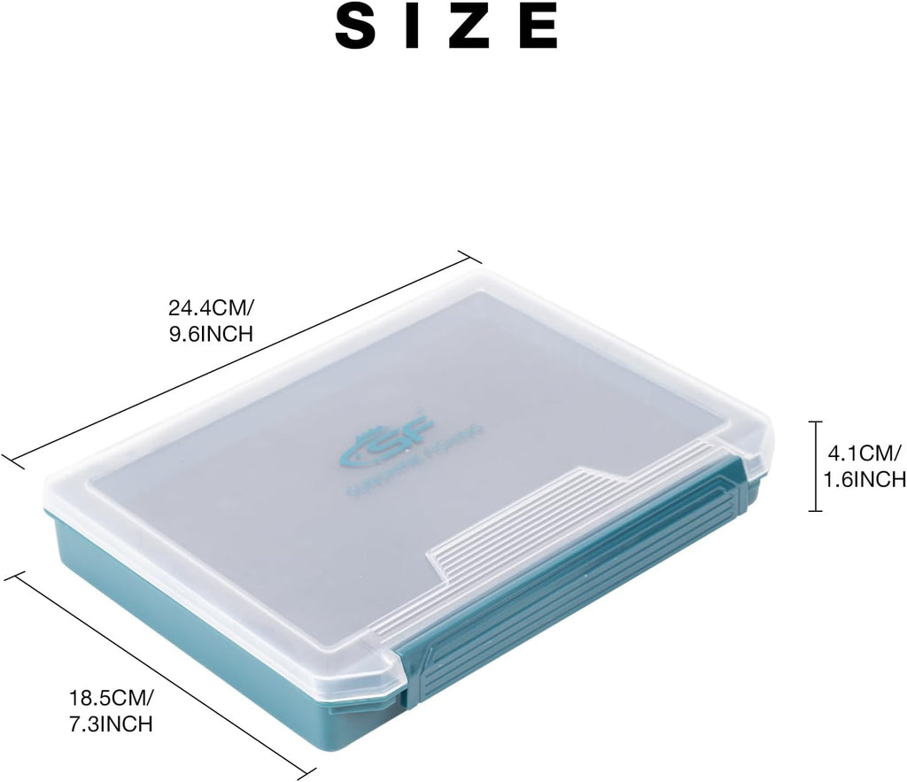 SF Fishing Tackle Box - 3600 Slit Foam Case for Jigs, Hooks & Spinners | Durable Storage Solution