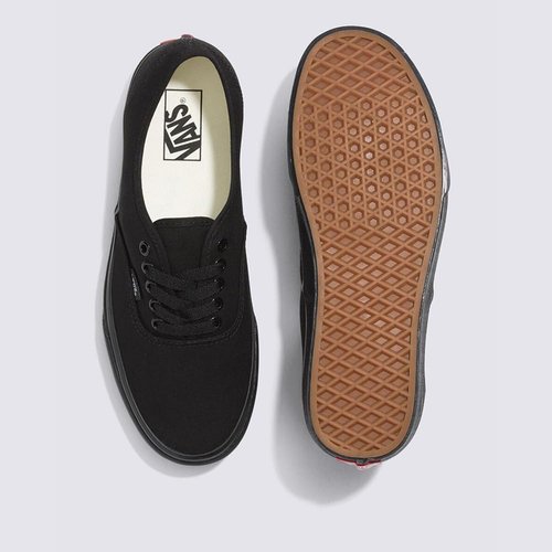 Vans Authentic Unisex Sneakers, Black/Black, 9 US Women/7.5 US Men