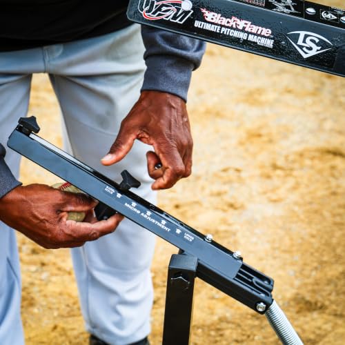 Manual Baseball & Softball Pitching Machine - Flame Pitching Machine Variation