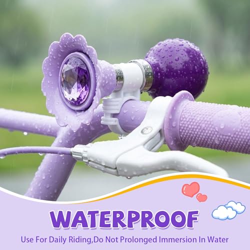 Kids Bike Horn with Flower Design and Loud Sound - Child Safety Bell
