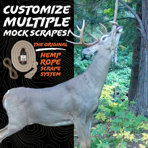 HempScent Rope Mock Scrape Kit for Deer Hunting - Trail Camera Lure