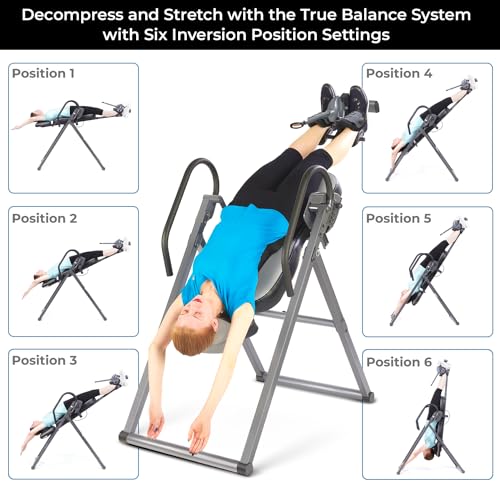 Verakare Advanced Heat & Massage Inversion Table with Lumbar Pad