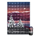 Down Camping Blanket Night - Warm Lightweight Outdoor Puffy Blanket