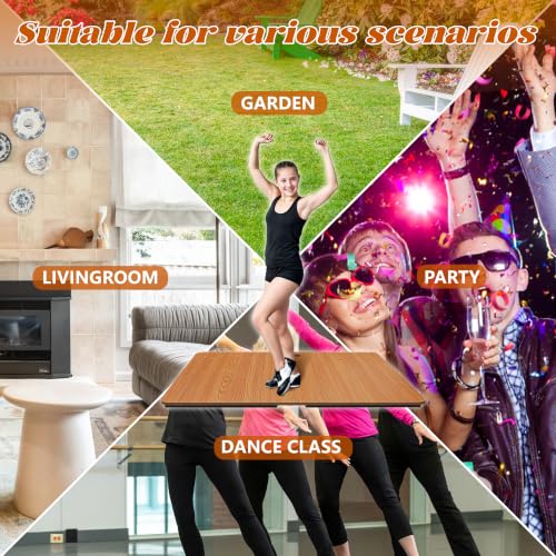 Koretech Oak Color Portable Tap Dance Floor 48x27-inch Practice Board