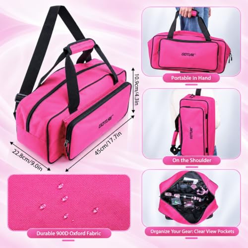 Pink Telescopic Fishing Rod and Reel Combo with Bag - 7FT Saltwater & Freshwater