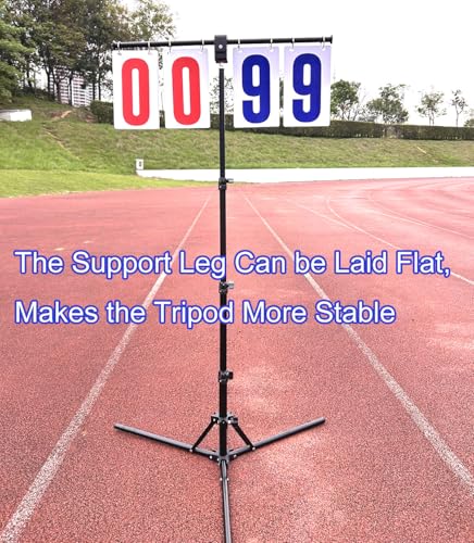 Purple River Large Manual Flip Scoreboard with Stand & Carry Bag