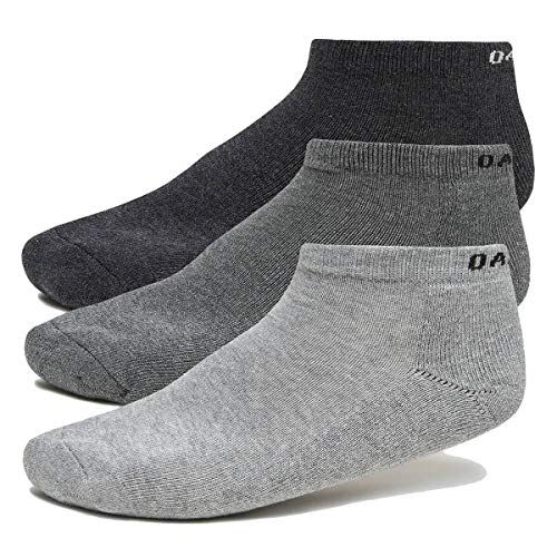 Oakley Men's Sport Socks Large New Granite Hthr 3 Pcs - Lightweight Performance