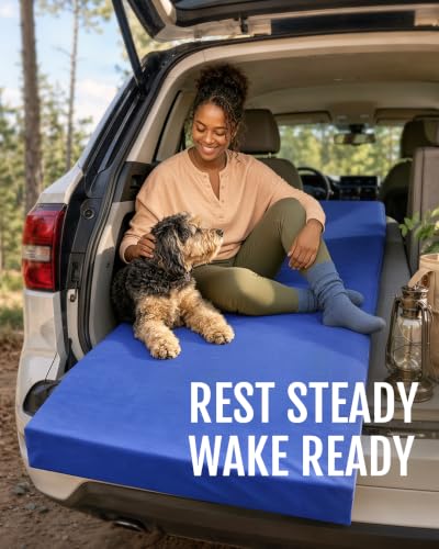 Gaialoop Lapis Blue Memory Foam Camping Mattress 75x30x3 Inch Support Pad