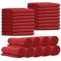 Red 24 Pack Cooling Towels for Neck & Face - Ice Sweat Rags for Sports & Outdoor