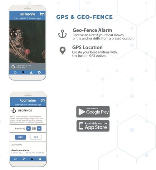LocMarine® Global LTE Boat Monitoring Hub - Real-Time GPS Tracking, Alerts & Geofencing | All Sensors Included