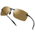 PEEPAI Polarized Sunglasses for Men and Women, Lightweight and Durable Sports Sunglasses with UV Protection for Driving Fishing Golf - Brown