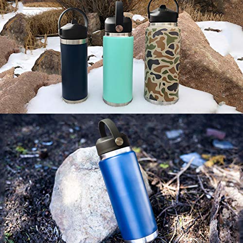 Black Straw Lid for Yeti Rambler Water Bottles 18oz-64oz Replacement Cap with Straw & Brush
