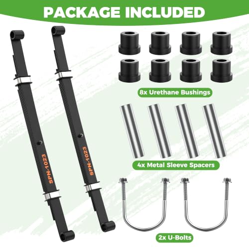 Heavy Duty Golf Cart Rear Leaf Spring Kit for Club Car Precedent & More