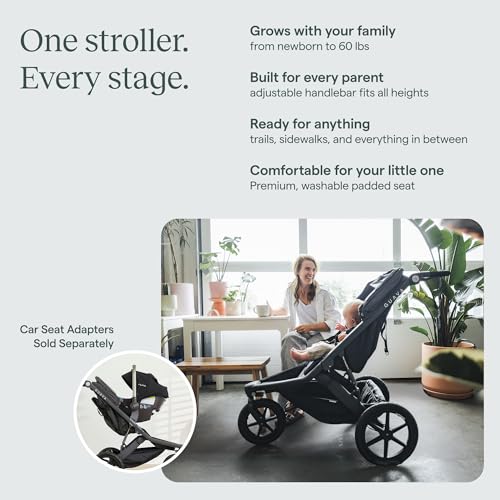 Guava Roam All-Terrain Jogging Stroller with Compact Fold & 3D Nesting Technology