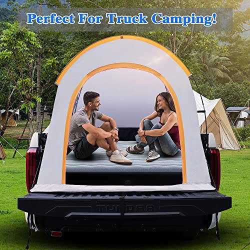 Grey Camping Pickup Truck Bed Air Mattress Thicken Sleeping Pad for Outdoor & Car Camping