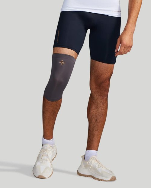 Tommie Copper Unisex Core Compression Knee Sleeve, Slate Grey, Medium
