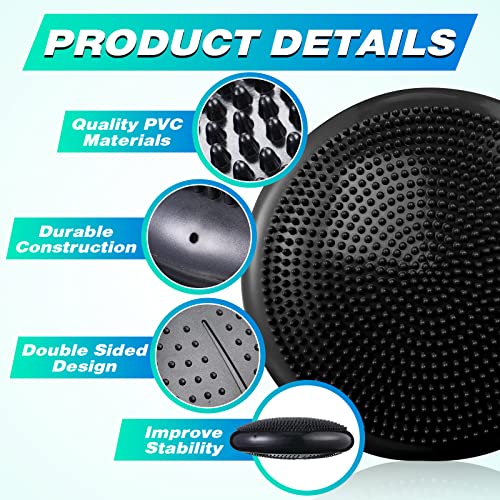 Leitee Inflatable Balance Cushions Set - 10 Pack for Core Stability & Therapy