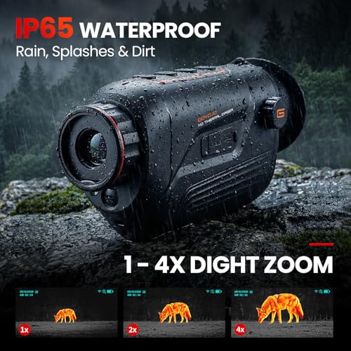 Thermal Monocular G210 Black - Night Vision Scope for Hunting & Outdoor