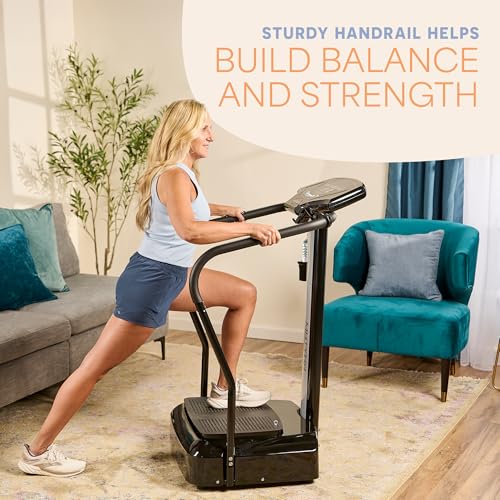 Lifepro Rhythm Full-Body Vibration Exercise Machine with 99 Speed Levels & Handrails