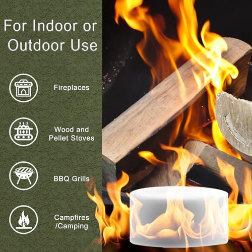 Solid Fuel Tablets Fire Starters 42 pcs 15g for Indoor Outdoor Cooking & Camping