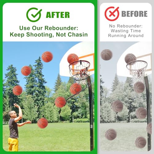 Black 360° Swivel Basketball Return Attachment with 3 Buckles - Basketball Rebounder