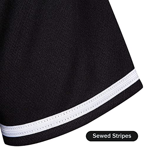 Men Women Baseball Jersey Full Button Short Sleeve Shirt Large Black Stripe Aqua Variation