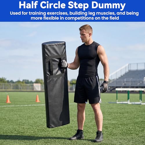 48" Heavy Duty Tackling Dummy for Football Training with Handles - High Density Foam & Waterproof Cover