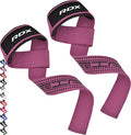 Pink Dotted Cotton Weightlifting Straps with Neoprene Padding - One Size