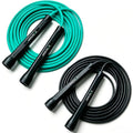 2-Pack 5mm PVC Jump Rope for Indoor & Outdoor Fitness Training - Tangle-Free & Adjustable