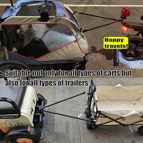 Bike Trailer Hitch for Bicycle & Garden Cart Connection - Heavy Duty Steel