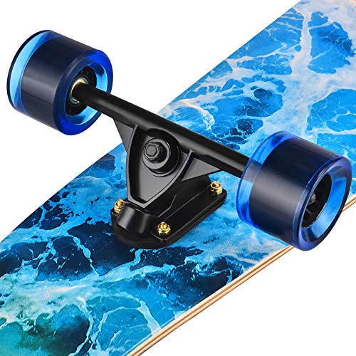 Seething 42-Inch Longboard Skateboard Cruiser Pintail - A-Sea Wave Variation