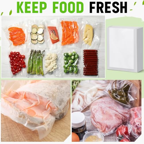 12x14 Inch Food Vacuum Sealer Bags - 200 Pack, BPA Free, Heavy Duty Food Storage