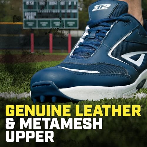 3N2 Mofo Turf Shoes for Men and Women Black 11.5 Baseball Softball Trainers