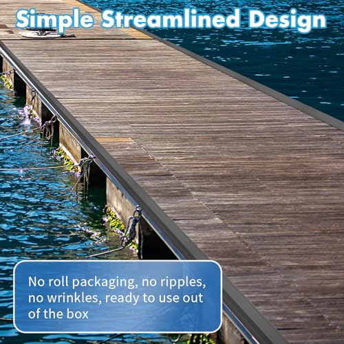 Nalwort Dock Bumpers 16 Feet Full Protection Marine-Grade Boat Dock Fenders - Black / 16 Feet