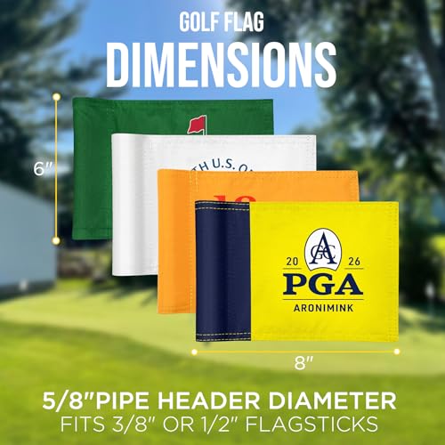 Grand Slam 2026 Mini Golf Flags 6x8 Inch, 4 Pack - Exclusive Tournament Design
