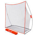 GoSports 7'x7' Golf Practice Net - Red, Portable Indoor/Outdoor Hitting