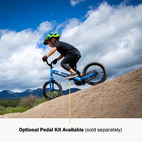 Strider 14x Classic Balance & Pedal Bike for Kids Ages 3-6 - Awesome Blue