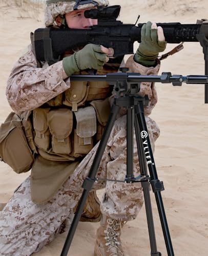 CVLIFE Adjustable Shooting Tripod for Rifles and Crossbows - Heavy Duty Hunting Rest