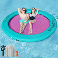Pink 8ft Water Hammock Inflatable Floating Ring for Adults - CALOBANA