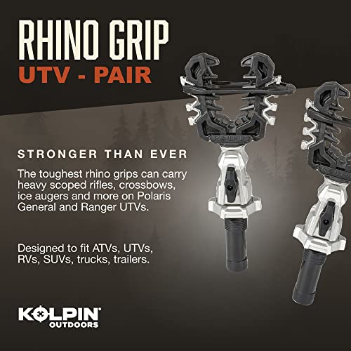 Kolpin Rhino Grip® Pro Pair for Polaris UTV - Heavy Duty Gear Carriers for Shovels, Guns, Bows, Augers - Compatible with General, Ranger, Xpedition - POLARIS UTV
