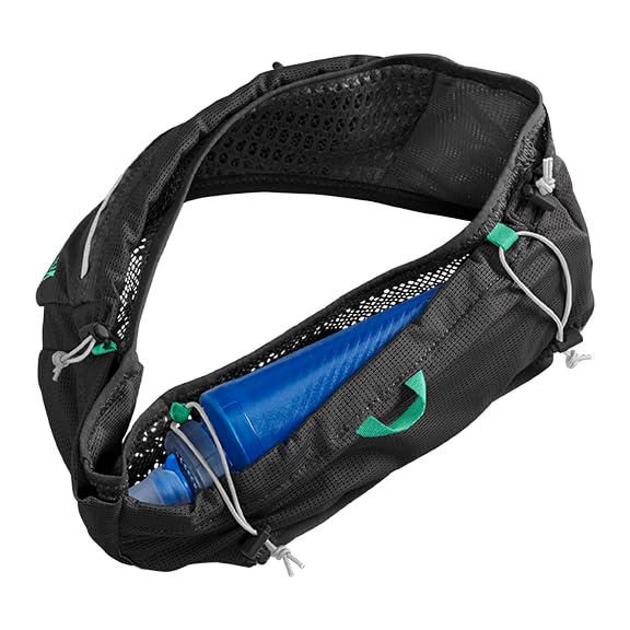 CamelBak Ultra Running Hydration Belt - Medium-Large Black, 17oz Flask, Minimal Design