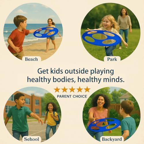 29 Inch Giant Flying Disc Soft & Foldable Floats in Air for Kids & Family Outdoor Play