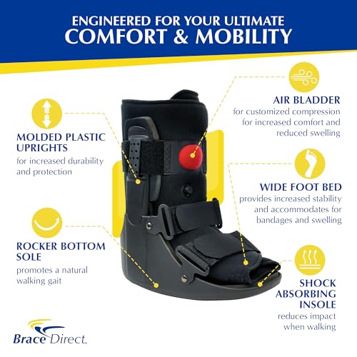 Brace Direct Large Air CAM Walking Boot for Foot & Ankle Support – Post-Surgical Recovery