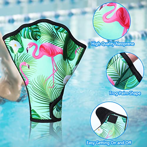 Waterproof Swimming Gloves for Water Sports - 2 Pairs Women Men
