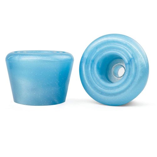 Capetos 82A PU Rubber Roller Skate Toe Stops, Quad Skate Brake Stoppers with Screws (2 Pack), Pearl White (Pearl White)