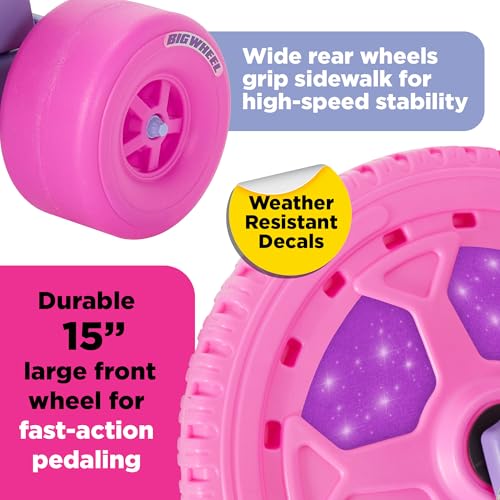 Big Wheel Dreamer Tricycle with Adjustable Seat for Kids 3+ - Classic Low-Rider Bike